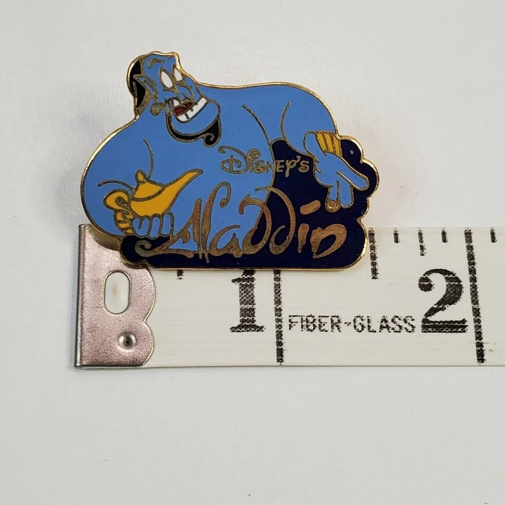 Vintage Disney Aladdin Genie & Magic Golden Lamp Pin 90s Designs